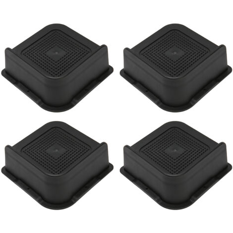 L-förmige, rutschfeste Möbelfüße für Stühle, Schreibtische, Sofas und Tische – Schwarz – 5,1 cm