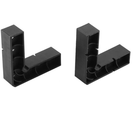 L-förmiges Winkellineal aus ABS-Kunststoff mit 90°-Winkelklemmen, multifunktionales Werkzeug zum Einrahmen von Bildern, zum Messen von Schachteln, Schränken und Schubladen (9,5 x 9,5 x 2 cm).