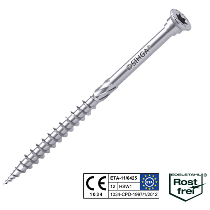 L-GoFix® ms Edelstahl Holzbauschraube 4 x 35 mm 200 Stück