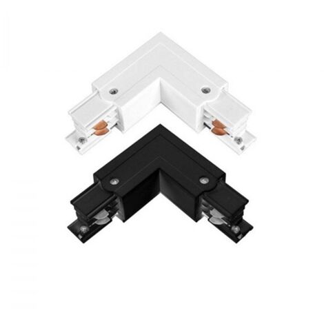 L pour angle rail Triphasé Couleur support: Noir