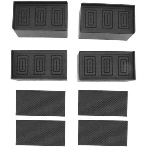 L Shape Rectangular Furniture Risers Rubber Stackable Sofa Risers for Table Couch Chair Bed