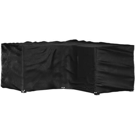 Garden Furniture Cover L-Shaped 12 Eyelets 250x90x90 cm vidaXL