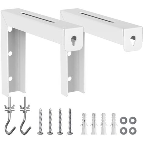 L-Shaped Projection Screen Bracket Wall or Ceiling Mount Adjustable Extension with Hook Supports up to 20KG