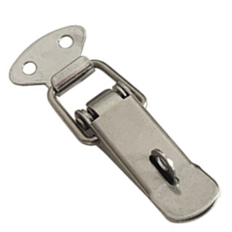 L106 Cerraduras, 3 piezas: pestillo de metal antioxidante tipo pico de pato con resorte, para cajas de herramientas, estuches y cartones (45x16 mm)