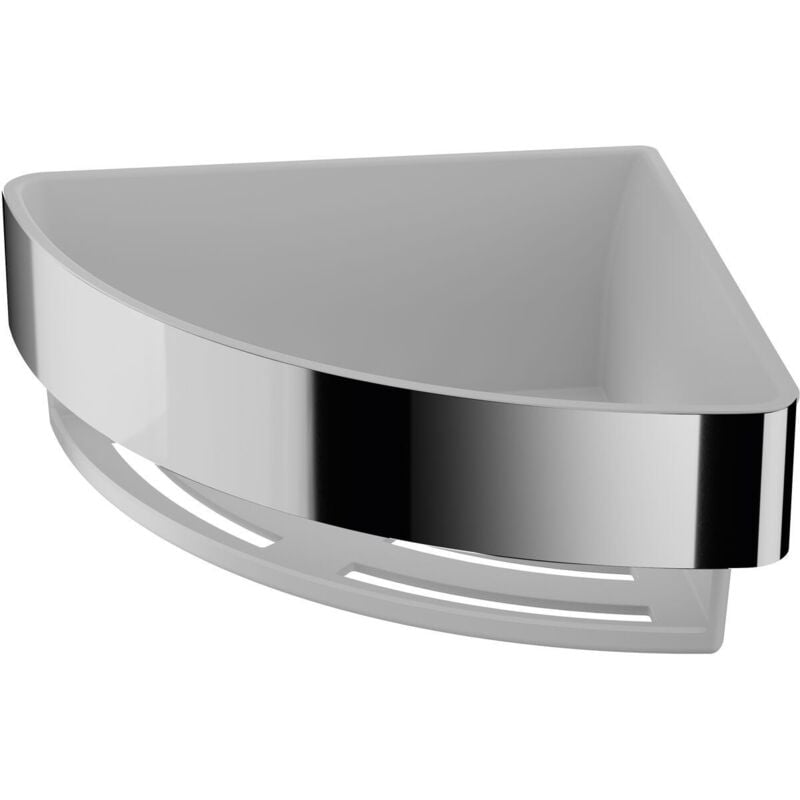 L.18 H.7 cm poubelle d'angle extractible en acier - Inda