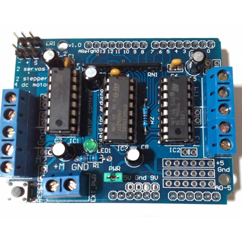 

L293D Arduino Shield Driver / Control / Expansión Para control Motores