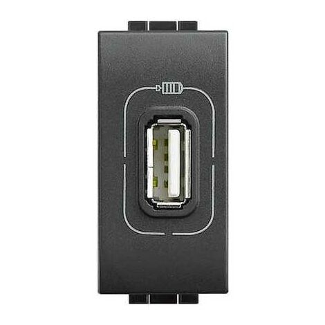 L4285C Chargeur Prise USB Anthracite Livinglight