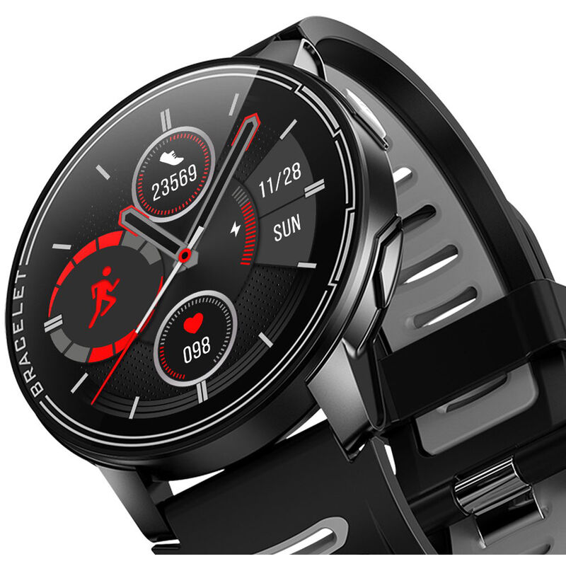 

L6 Sports Smart Watch 1.28 pulgadas IPS Pantalla tactil completa BT4.0 Fitness Tracker IP67 Impermeable Monitor de sueno / frecuencia cardiaca /