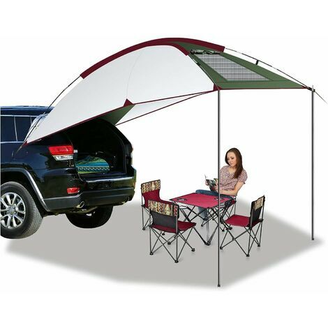 L8RVC3-Auvent de Voiture 2.4X1.9m Tente Auvent Camping Car Tente Toit Voiture étanche et Résistante aux UV Tente de Camping Durable Auvent Fourgon