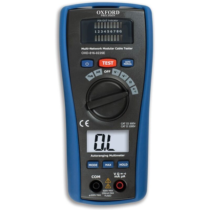 2 in 1 Multimeter & Network Maintenance Tester - Oxford