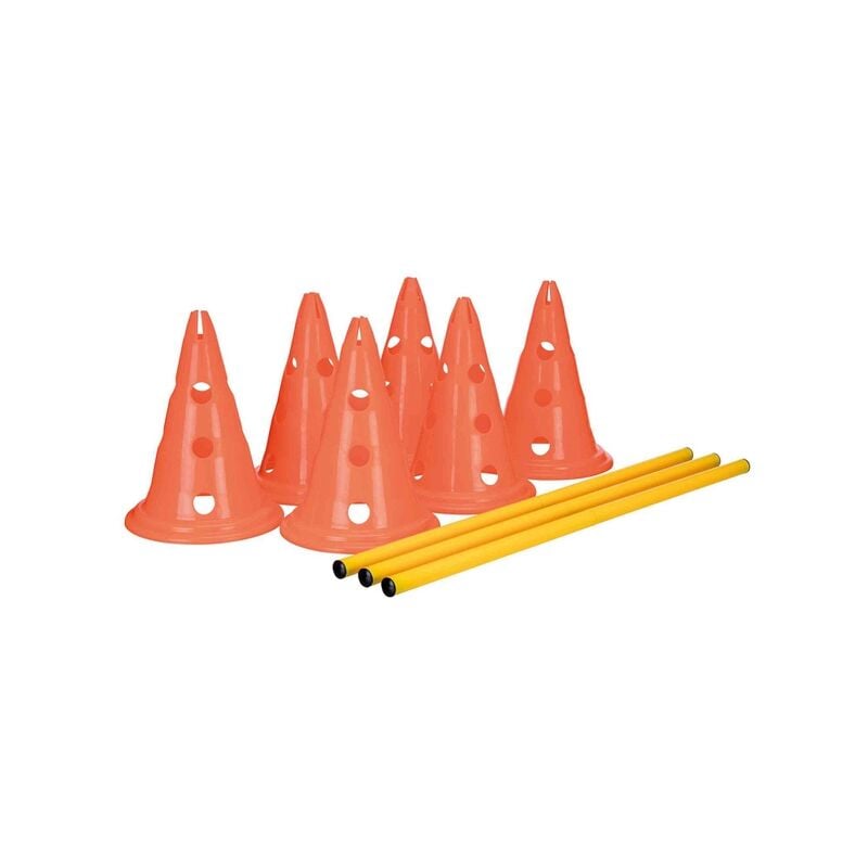 

Set 3 Obstáculos, ø23×30cm&78cm, Naranja-Amarillo - Trixie