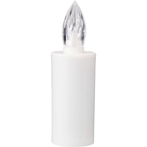La Briantina Lumino Elettrico a Led Stilo Pacis, Durata 50 Giorni, Bianco con Luce Rossa Intermittente, 9.5xø3 cm