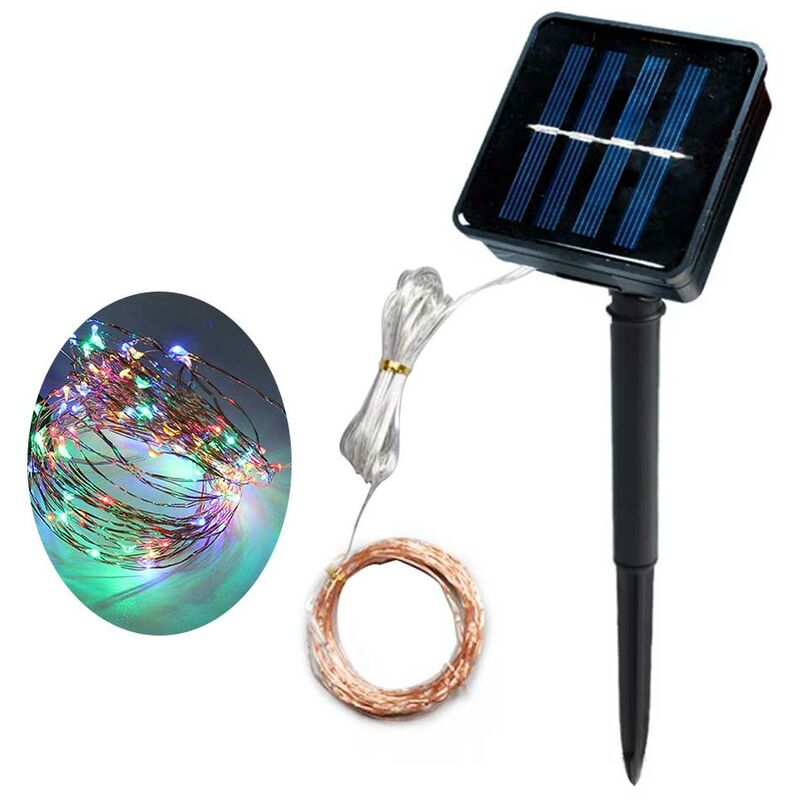 

la cadena ligera de secuencia del alambre de cobre decorativa linterna LED solar de la estrella de Navidad,400LED