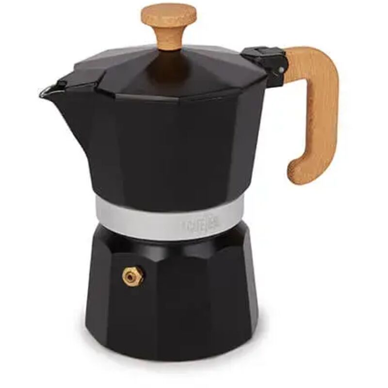 La Cafetiere La Cafetière Venice Aluminium Espresso Maker, Black