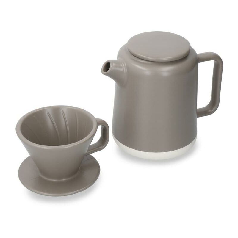 Image of La cafetiere, Siviglia Set de versatore di caffè de ceramica, 4 tazze, in confezione regalo de confezione regalo