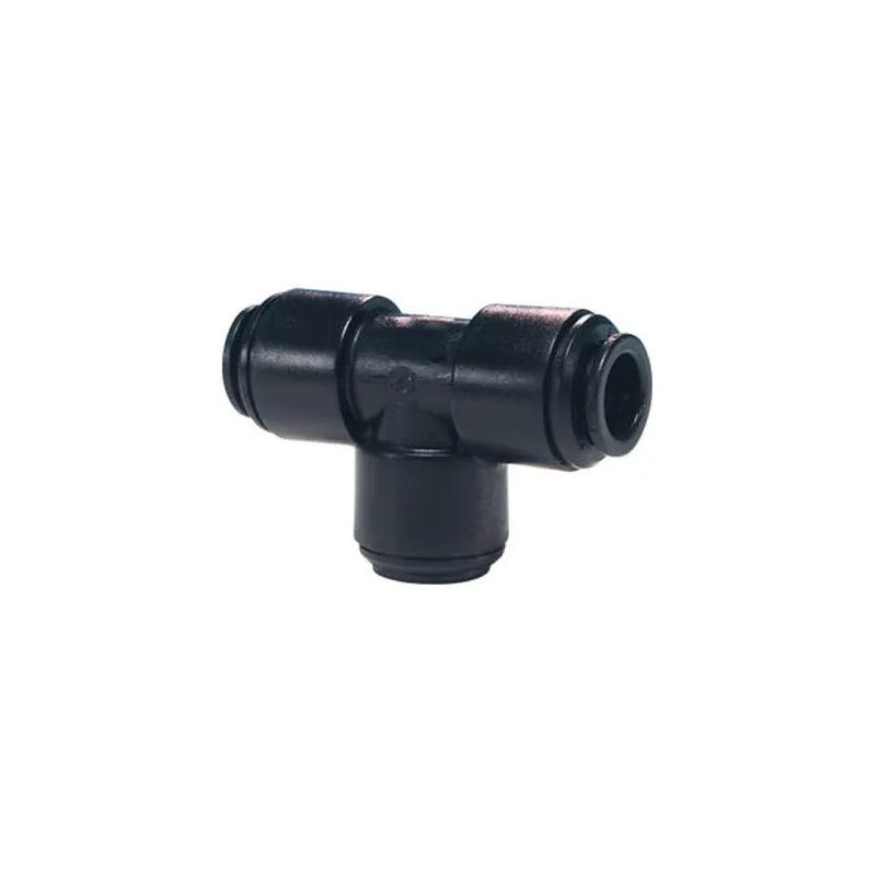 

T de acetal, negro, 8mm