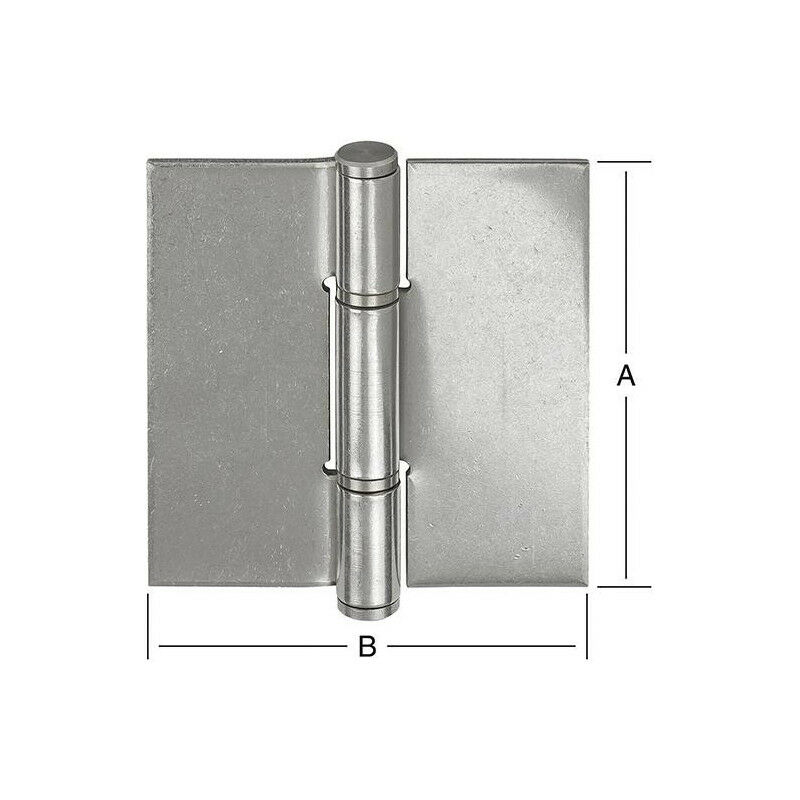 La cerniera della porta 90x85mm non trafitta
