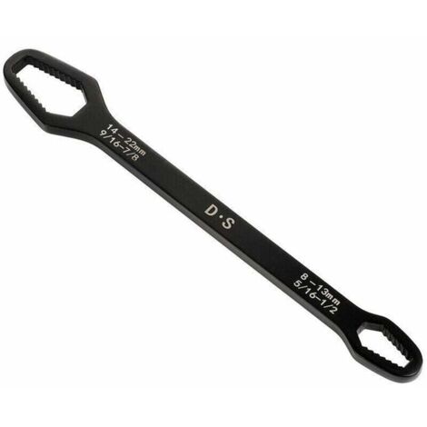 La chiave Torx multifunzionale è una chiave manuale rigida a doppia testa autoserrante nazionale da 8 a 22 mm, nera