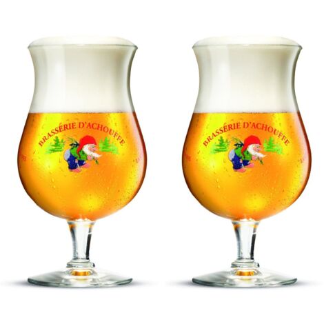 La Chouffe - Lot de 2 verres à bière 25 cl officiels