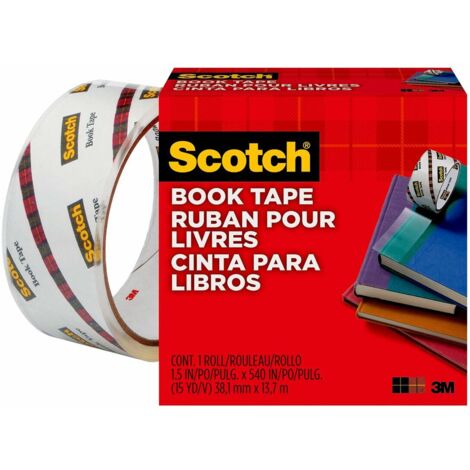 La cinta ScotchÂ® para libros es excelente para reparar, reforzar, proteger y cubrir lomos y superficies de libros. Utilice la cinta para arreglar lib