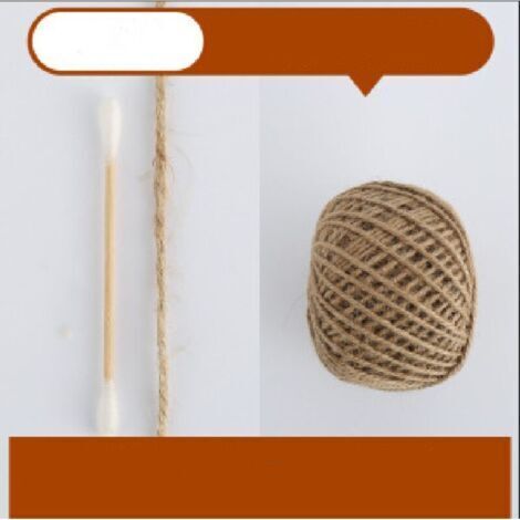 La cordeline Ficelle Jute Naturel Ø3.0mm ±100m pour Le Jardinage, Bricolage, activités manuelles (corde de chanvre couleur naturelle3mm 100m (4 cadeaux gratuits))