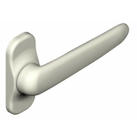 La Croisee Ds – Béquille simple porte Diane carré 8mm blanc RAL9010 – Aluminium moulé léger – Entraxe 43-50mm pour espaces restreints - DS6478-036