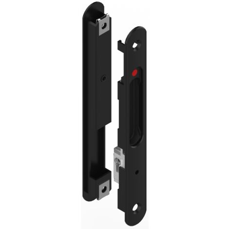 La Croisee Ds – Fermeture encastrée à crochet DS6795013 pour portes coulissantes – Coquille intérieure à condamnation – Système de blocage automatique – Noir RAL9005