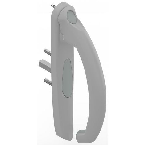 La Croisee Ds – Poignée de fenêtre 20° intérieure – Aluminium pour baies coulissantes – Entraxe 43mm – Pour profils 35 à 53mm – DS5531D870
