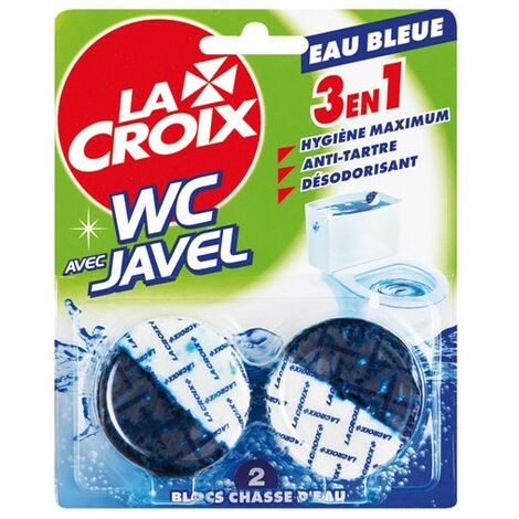 MAXIBURO LA CROIX - Lacroix wc bloc chasse eau bleue 2x48g