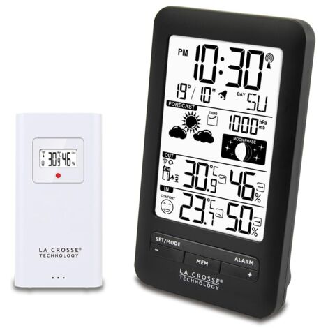 La Crosse Technology Stazione meteorologica con fasi lunari WS6210, colore: Nero