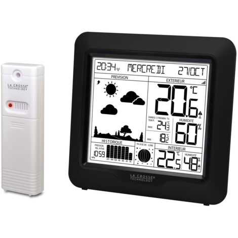 La Crosse Technology WS6823-BLA stazione meteorologica, Nero