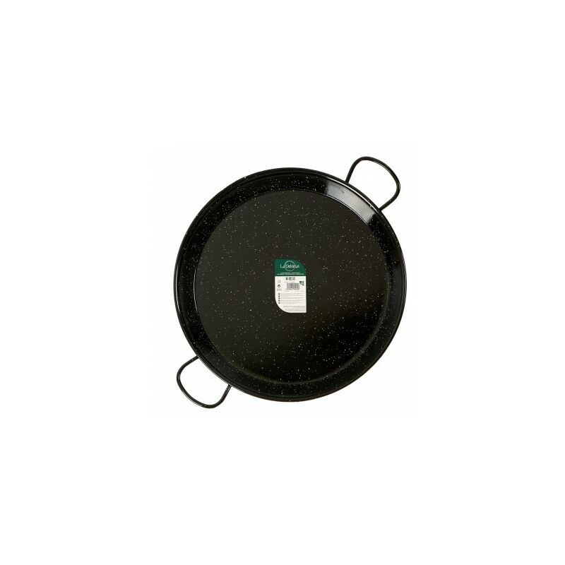 

Paellera de Acero Esmaltado de 70 cm para 30 Raciones. Asas de Acero Inoxidable. Ideal para Paellas