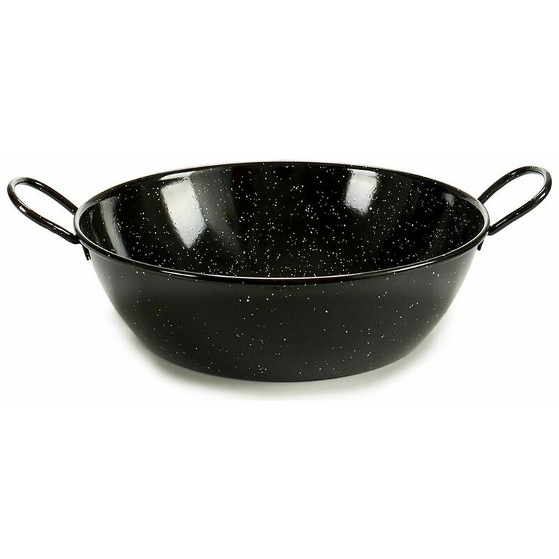 

La Dehesa Sartén Honda con Asas Negro Acero Esmaltado (58 x 13,5 x 46,5 cm)