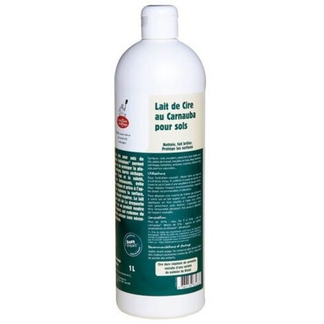 LA DROGUERIE ECOLOGI - Lait de cire carnauba bio nettoyant sol 1l