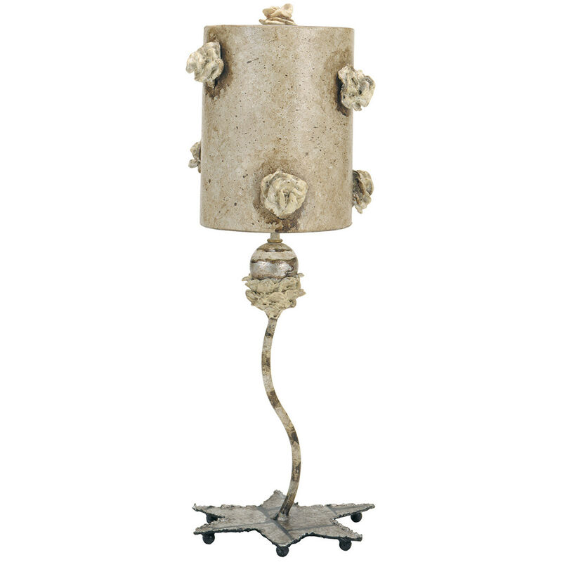 1 Light Table Lamp MottLED Tan, E27 - Elstead