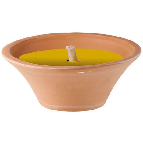 BOUGIES LA FRANCAISE LA FRANCAISE VASQUE TERRE CUITE CITRONNELLE 13 9CM 1192168