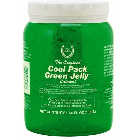 La gelée verte Cool Pack aide à réduire l'enflure des membres du cheval