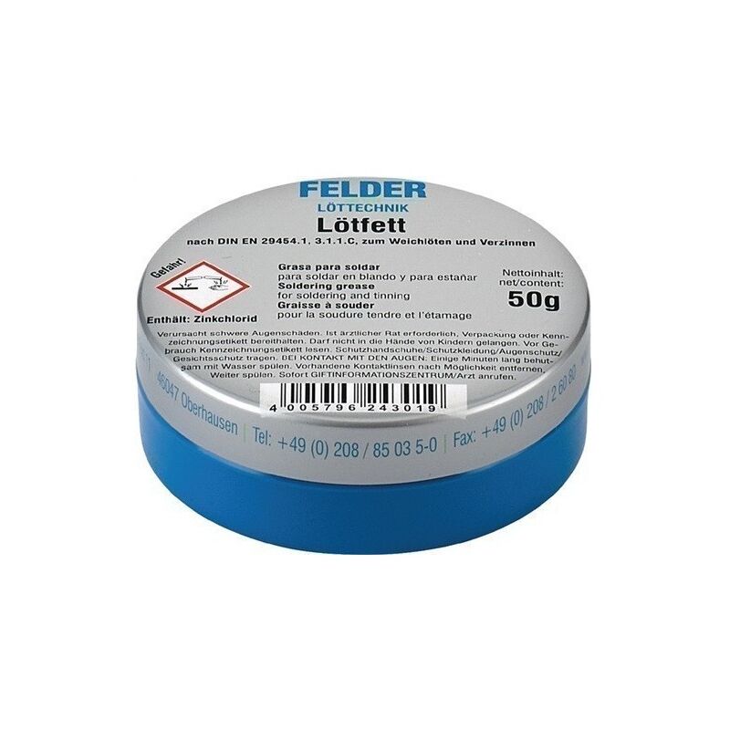 

Grasa Para Soldar 50 G Para Soldadura Blanda Felder