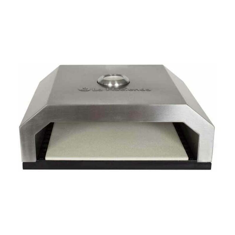 Image of Bbq Pizza Oven - Stainless Steel - L35 x W40 x H15 cm - Silver
