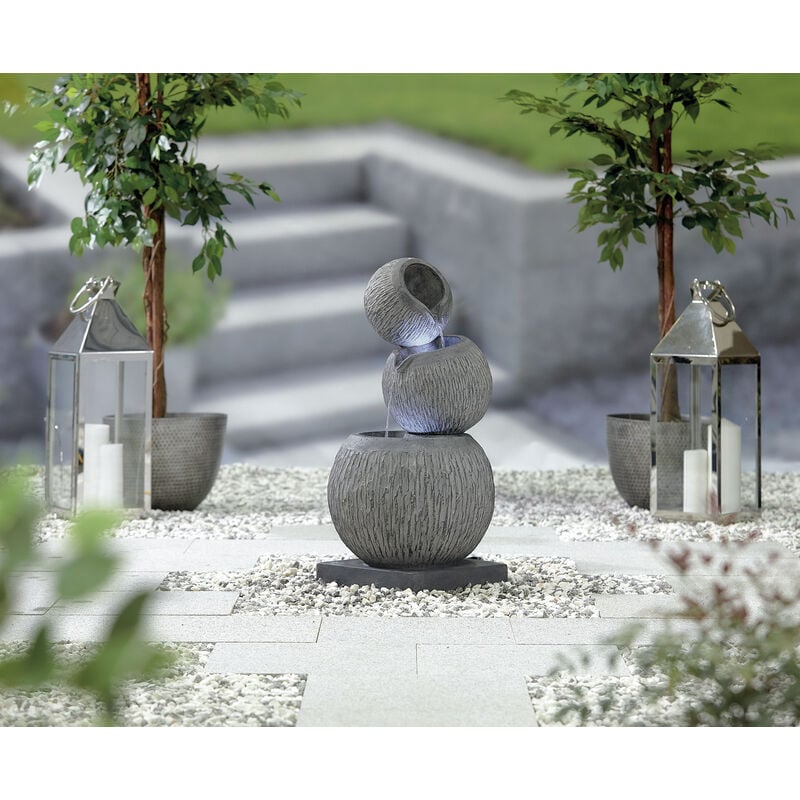 Easy Fountain Illusion Falls led Garden Water Feature Stone Effect Modern