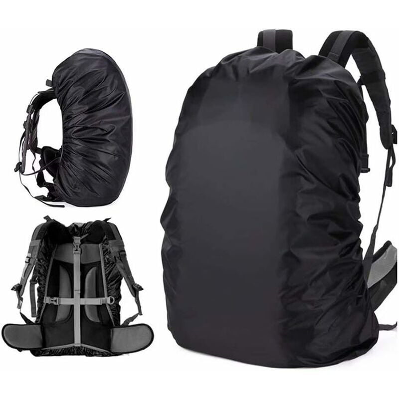 La housse de pluie étanche pour sac à dos peut ajuster la ceinture antidérapante, qui est durable et peut être utilisée en camping-(67 x 37 x 23 cm)