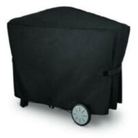 La housse imperméable pour les barbecues Weber Q3000 et Q2000 de dimensions 112,4 x 64,1 x 95,6 cm est idéale pour une utilisation en extérieur dans le jardin.