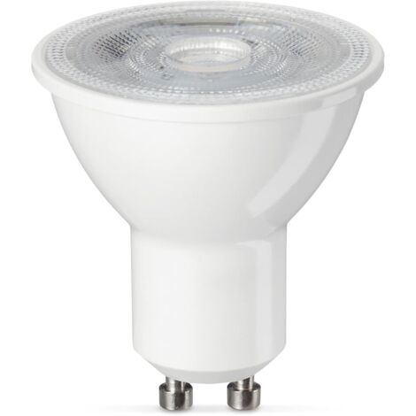 La lámpara de techo está equipada con focos pin integrados, focos LED GU10 de 5W, con una intensidad blanca cálida que se mantiene inalterada.