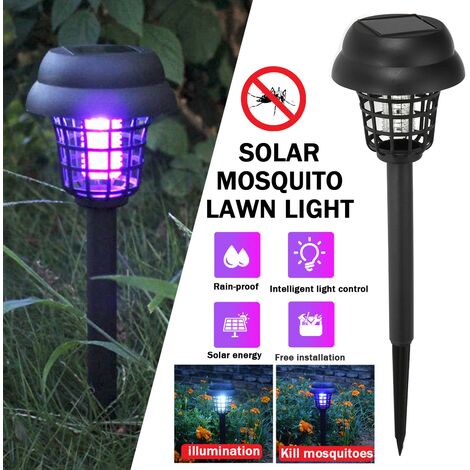 La lampe solaire étanche IP65 de pelouse LED de tueur de moustique de lumière souterraine allume la lampe d'éclairage