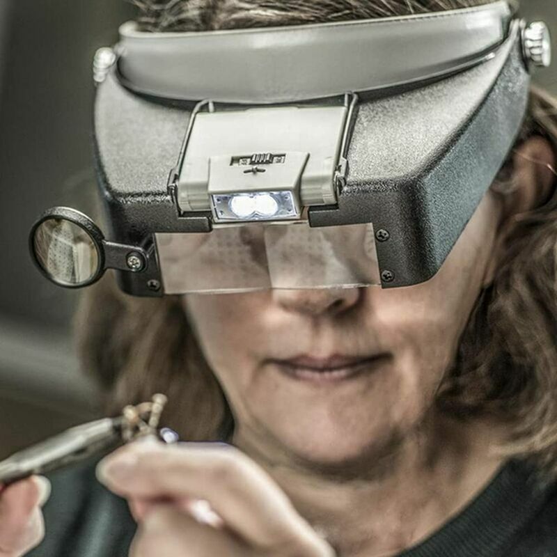 La lente d'ingrandimento della fascia ha condotto