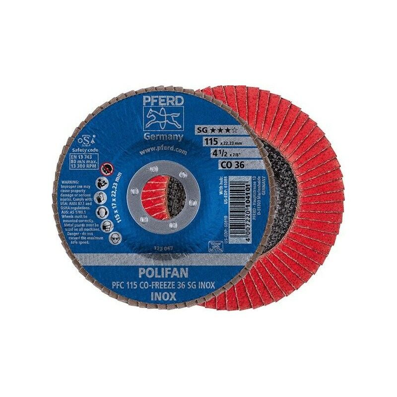 Disco de lámina cofreeze 125mm Grano 80 Pferd