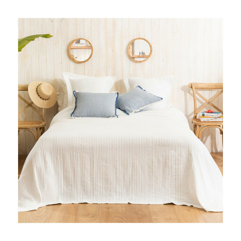 

LA MALLORQUINA Colcha de Piqué - Adela cama 135 cm - 230x260cm Poliéster - Blanco - cama 135 cm - 230x260cm