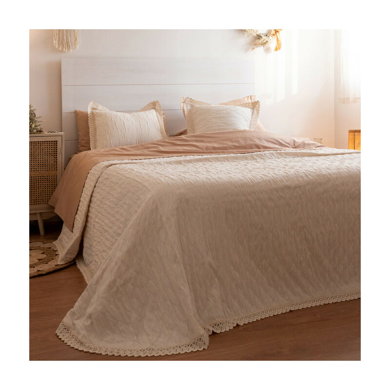 

Colcha de Piqué - Camelia cama 090 o 105cm - 180x260cm Poliéster - Crudo - cama 090 o 105cm - 180x260cm - La Mallorquina