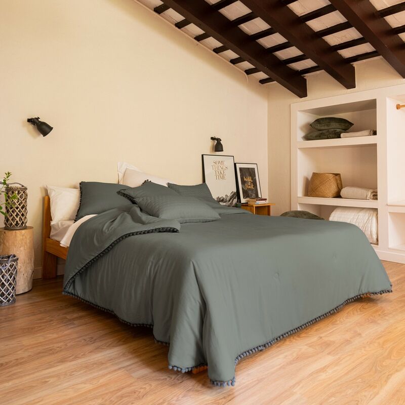 

Edredón - Iris cama 180 o 200cm - 270x270cm Poliéster - Verde - cama 180 o 200cm - 270x270cm - La Mallorquina