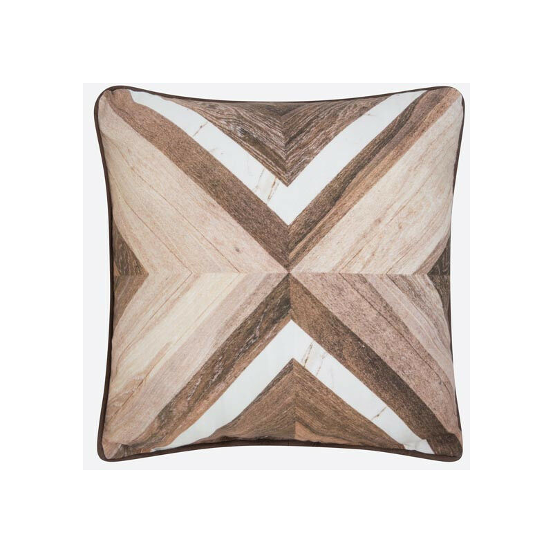 

Funda de cojín - Parquet blanco 045x045 cm Algodón - Marrón - 045x045 cm - La Mallorquina